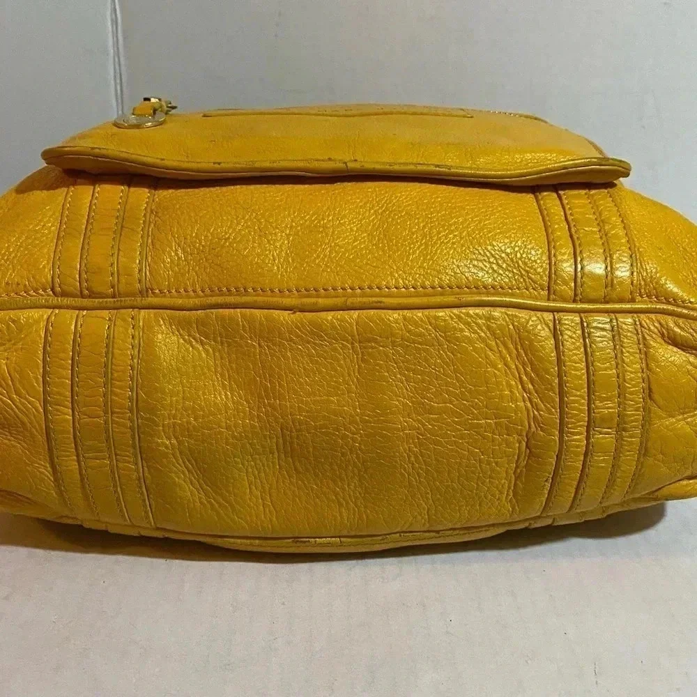 Marc By Marc Jacobs yellow leather satchel handbag